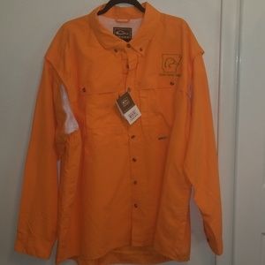 New! Drake Clothing L/S Orange shirt 3X